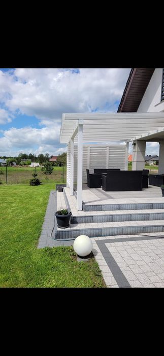 Zadaszenie tarasu wiata pergola ruchome deseczki taras altana