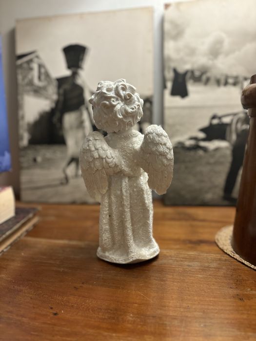 Estatueta Anjo com glitter