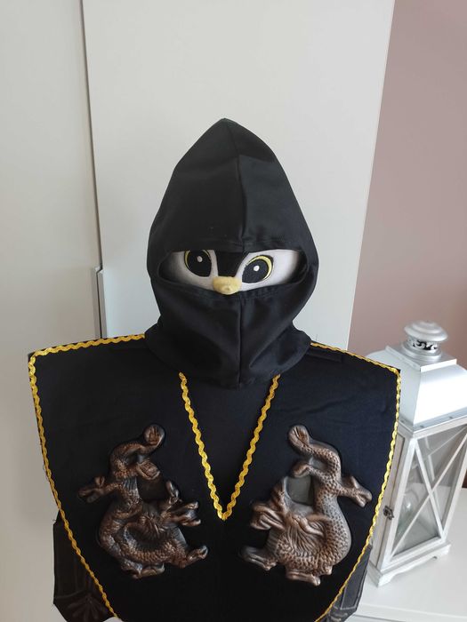NOWY strój karnawałowy NINJA WOJOWNIK kostium przebranie 110/116 (17)