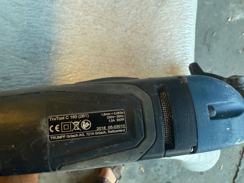 Norzyce elektryczne do blachy Trumpf trutool c160 z odcinaczem wióra.