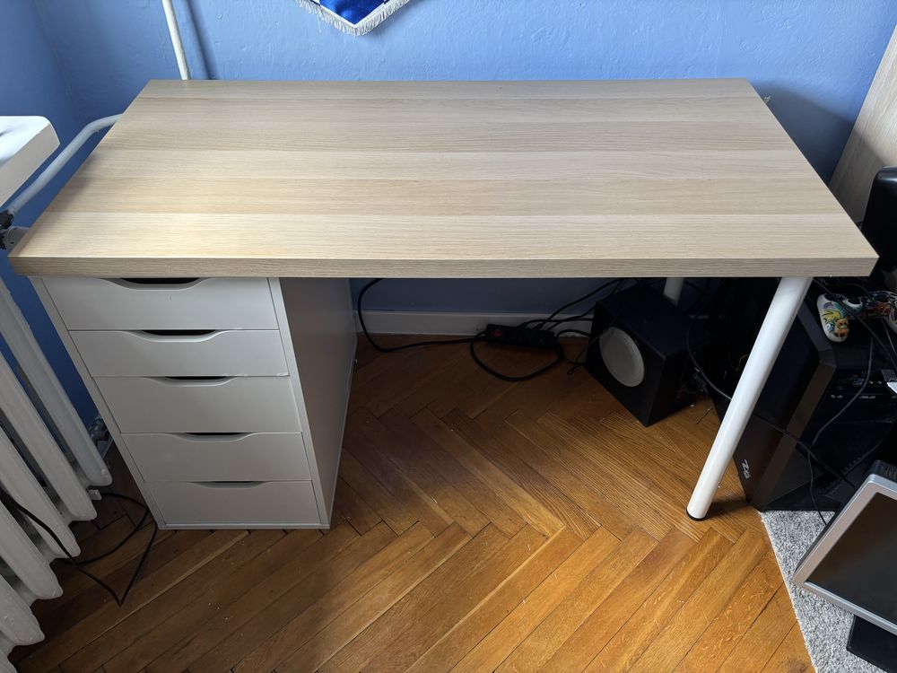Blat do biurka stołu Ikea Lagkapten 120x60 dąb
