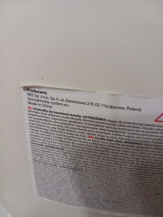 Krzesło do karmienia, 6 - 36 miesiecy