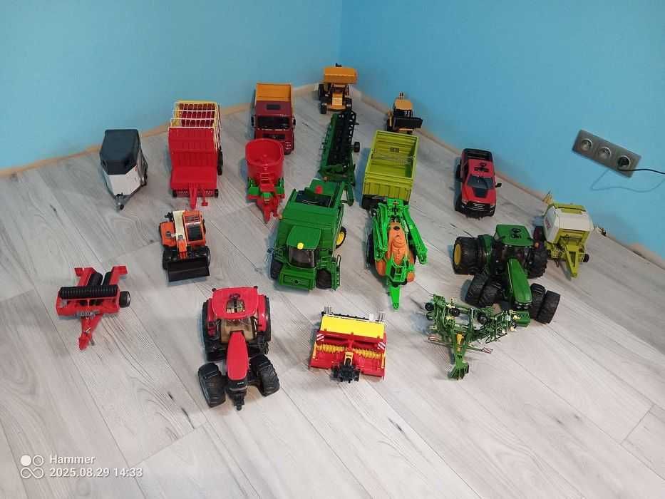 BRUDER wał opryskiwacz ładowacz koparka zgrabiarka