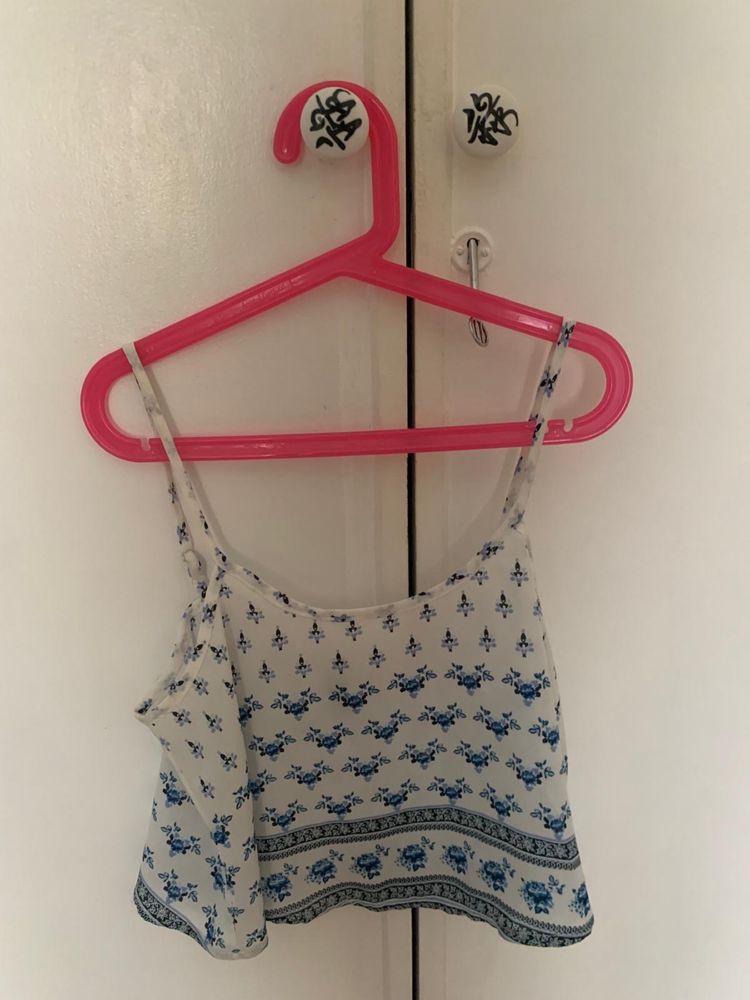 Top H&M Azul, tamanho XS