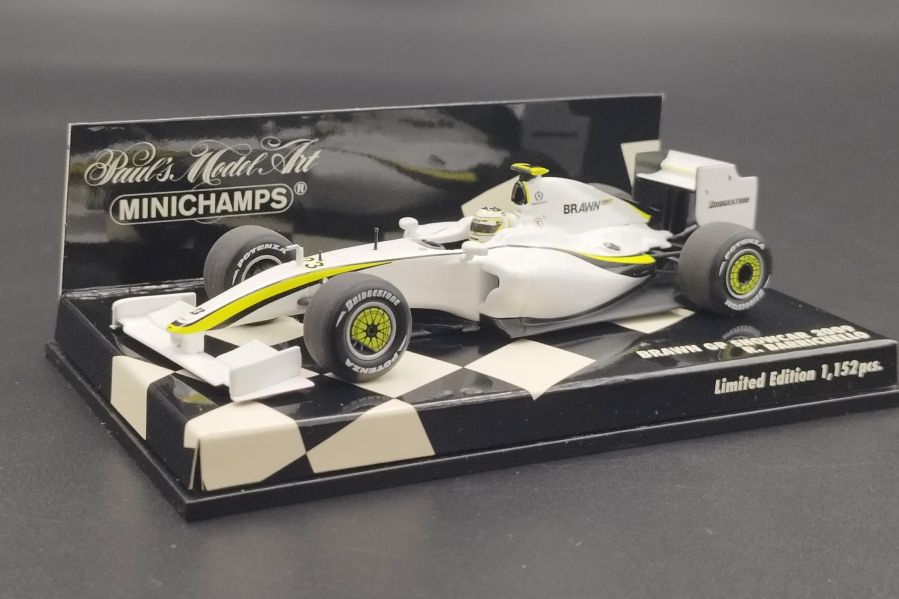 1:43 F1 Brawn GP R Barrichello Showcar 2009 Minichamps