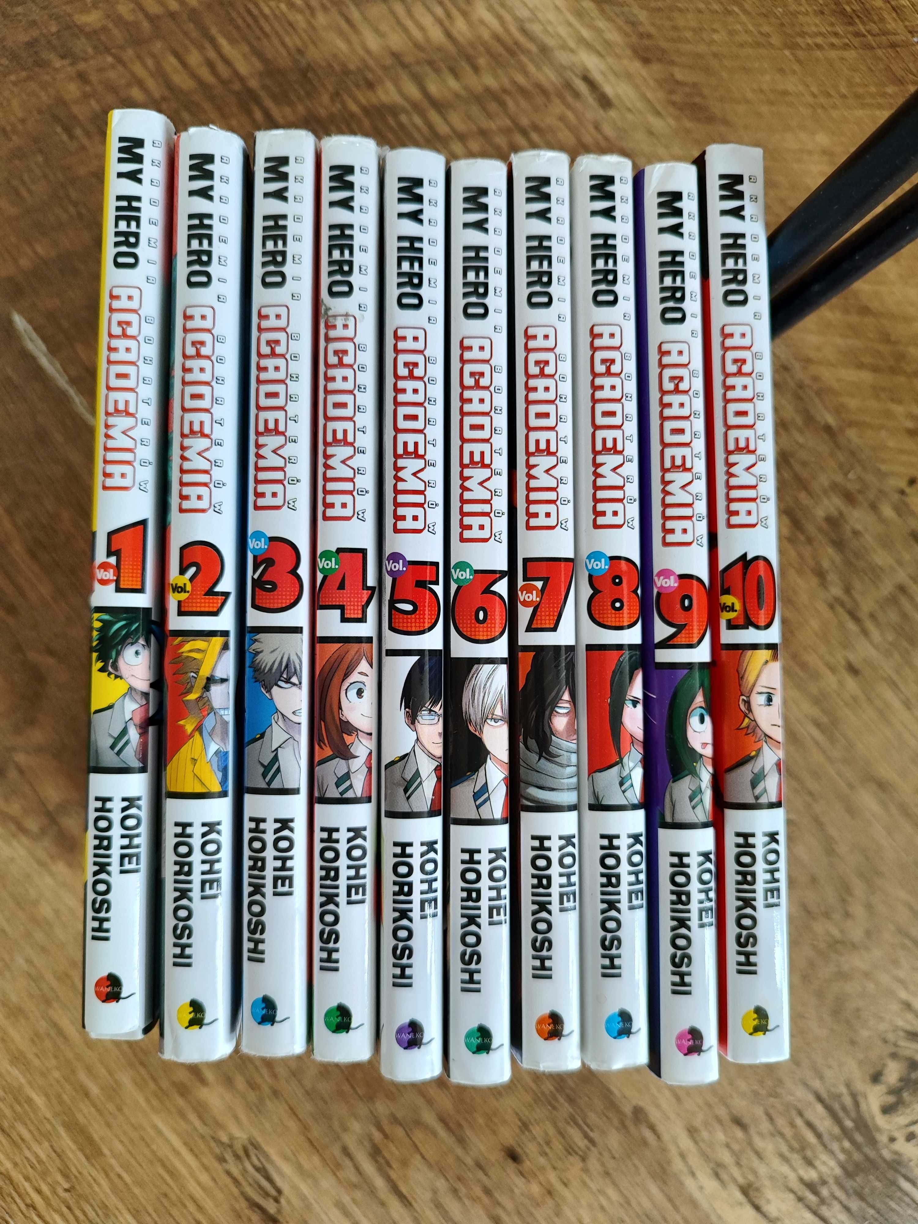 My Hero Academia komiks, manga / 10 części