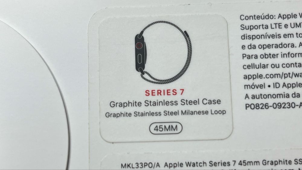 Apple Watch serie 7 Graphite Stainless Steel Case 45mm GPS + CELL LTE
