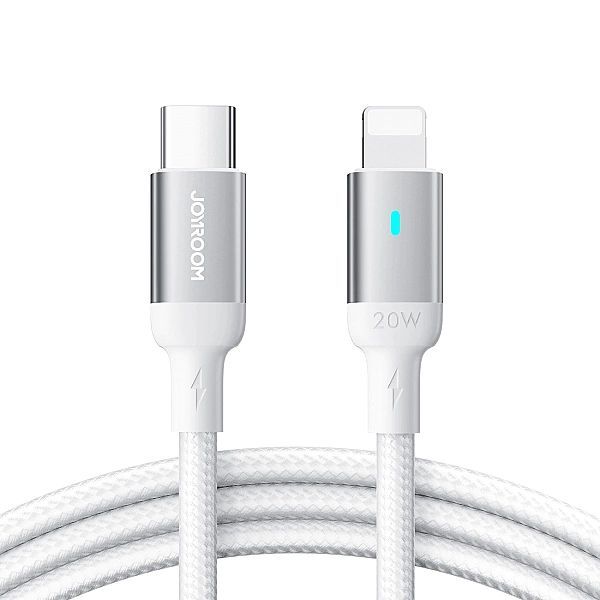 Kabel Joyroom S-cl020a10 Lightning - Usb-c Pd 20w 480Mb/s 1,2m - biały