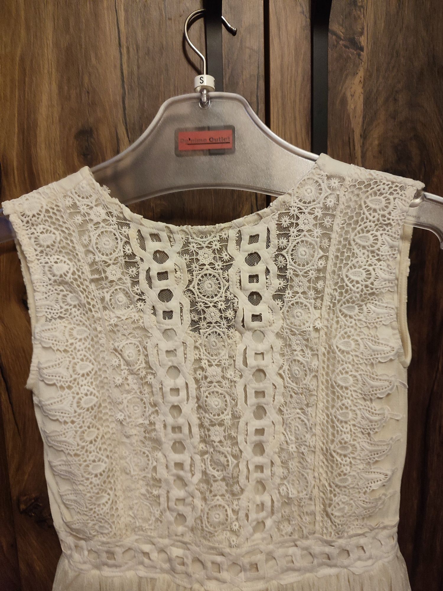 Elegancka sukienka ecru L