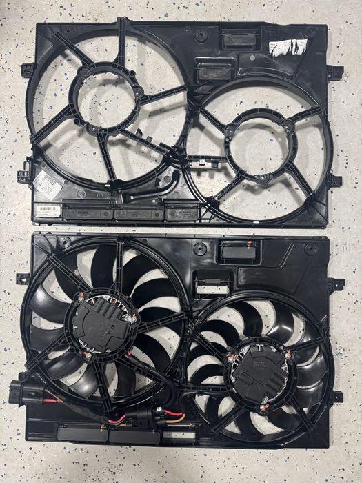 дифузор з вентиляторами рамка vw tiguan 2018 2019 2020 2021 2022 2023