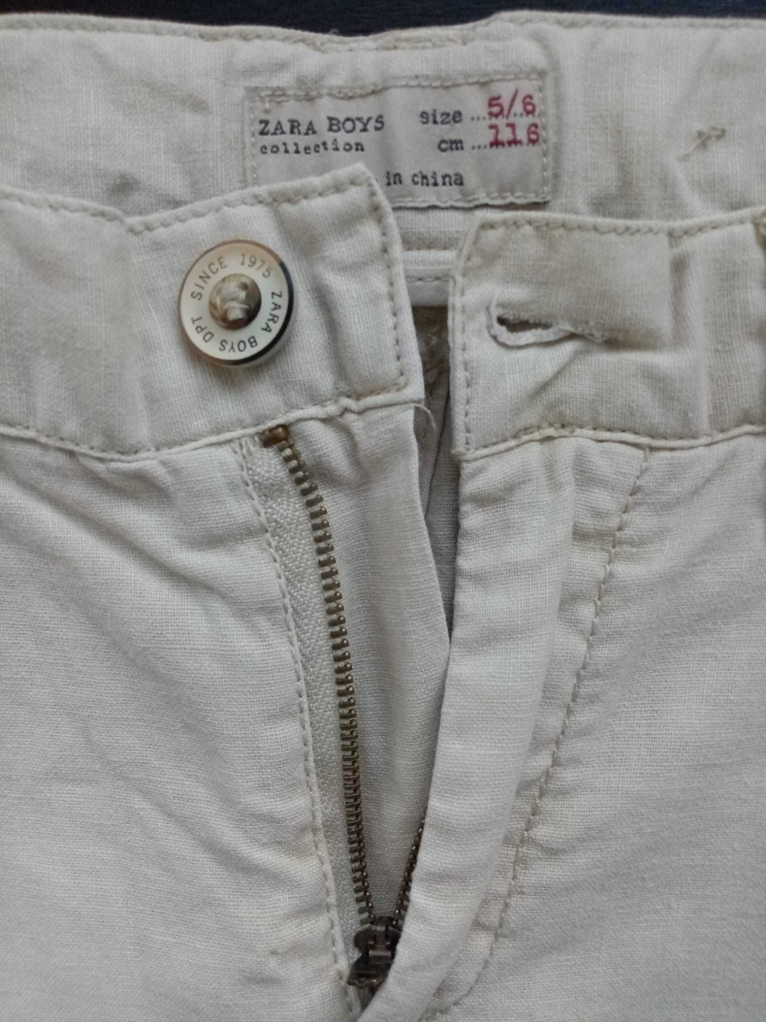 calças: para 5 / 6 anos, brancas, unissexo, Zara, meia estação. só 2€!