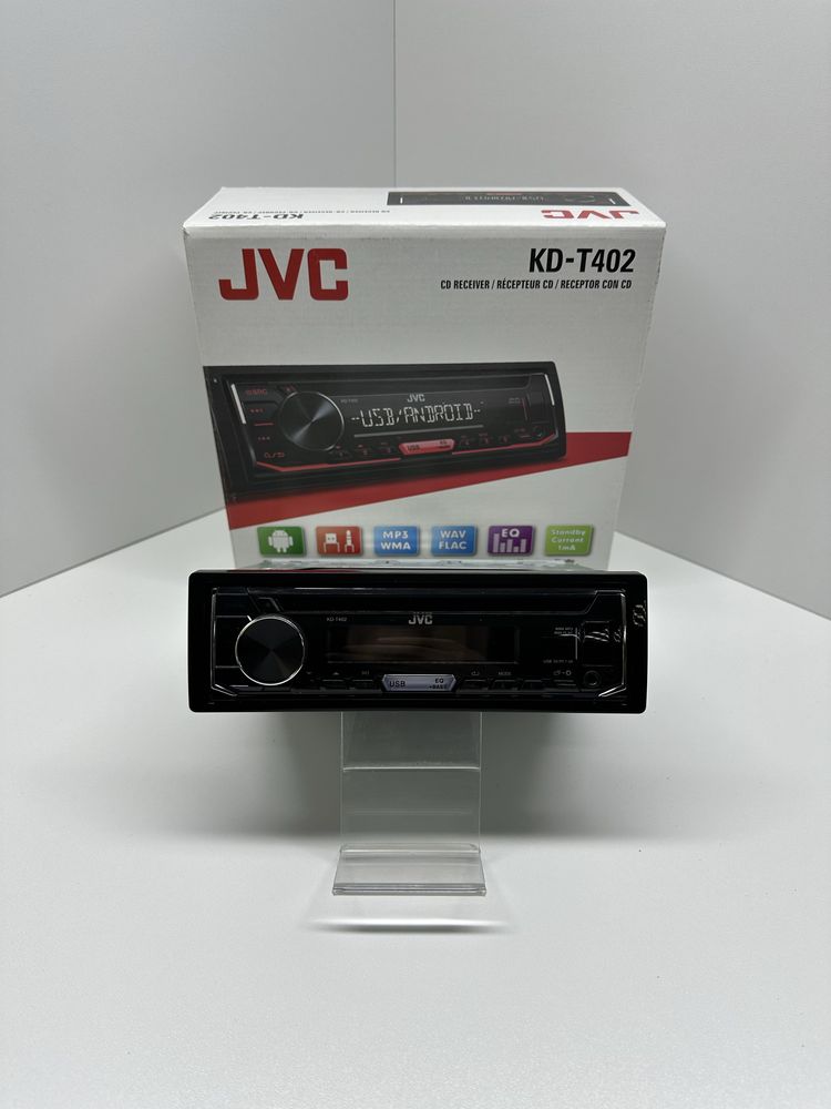 Автомагнітола JVC KD-T402 - MP3,USB,нова -1 рік Гарантії