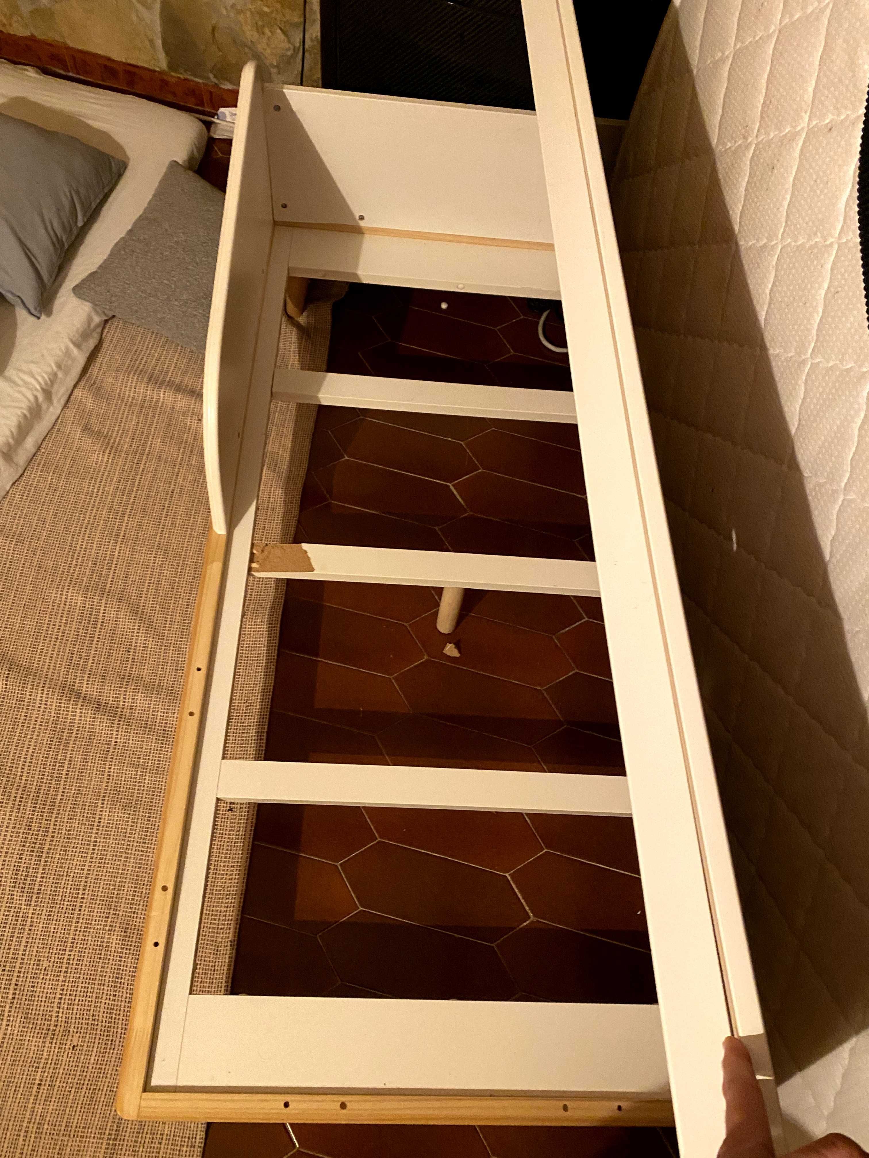 Cama de bebé evolutiva 3 em 1 - berço - la redoute com colchão