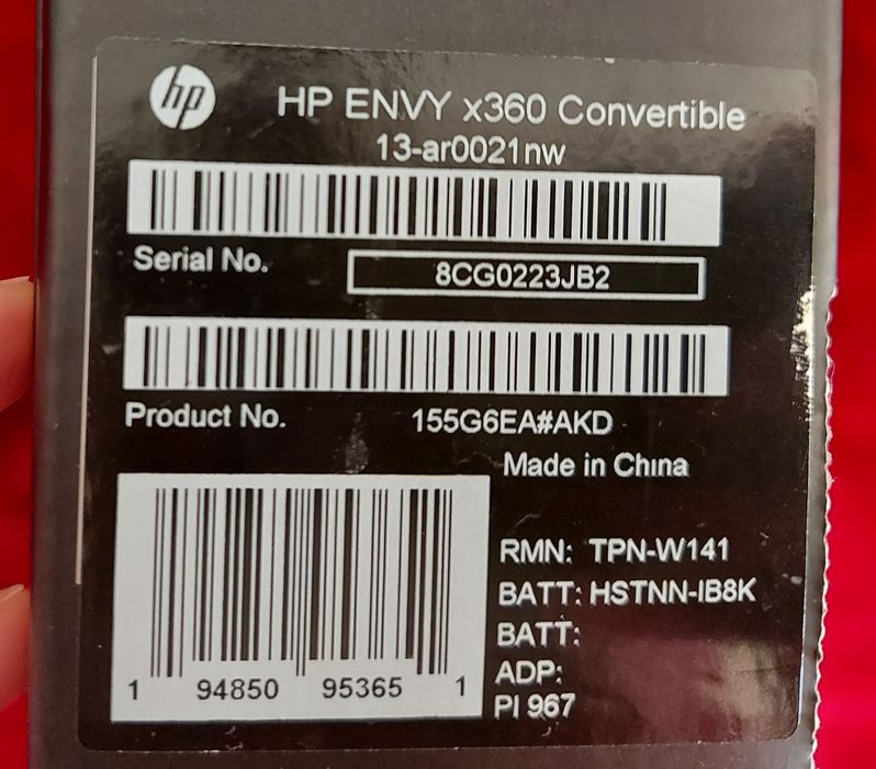 Laptop HP ENVY x360 Convertible - 13-ar0021nw