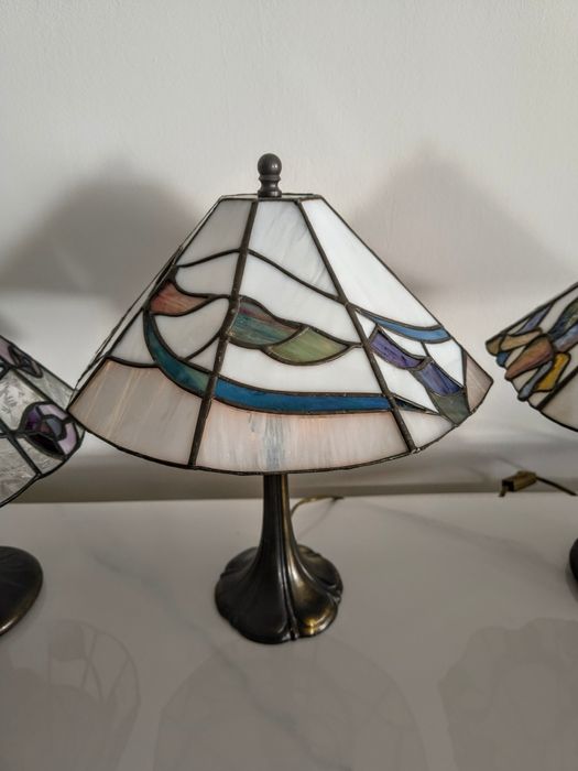 Tiffany lampy witrażowe stołowe / nocne / biurowe Art deco