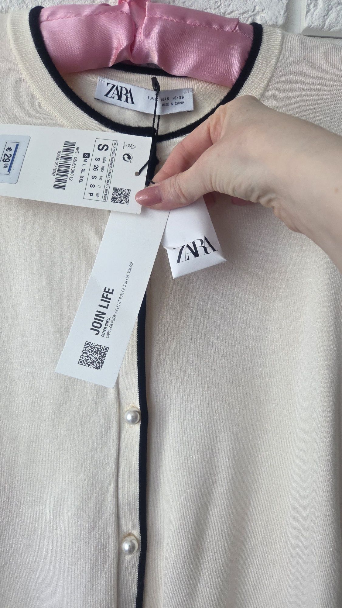 Zara sweter kardigan nowy S