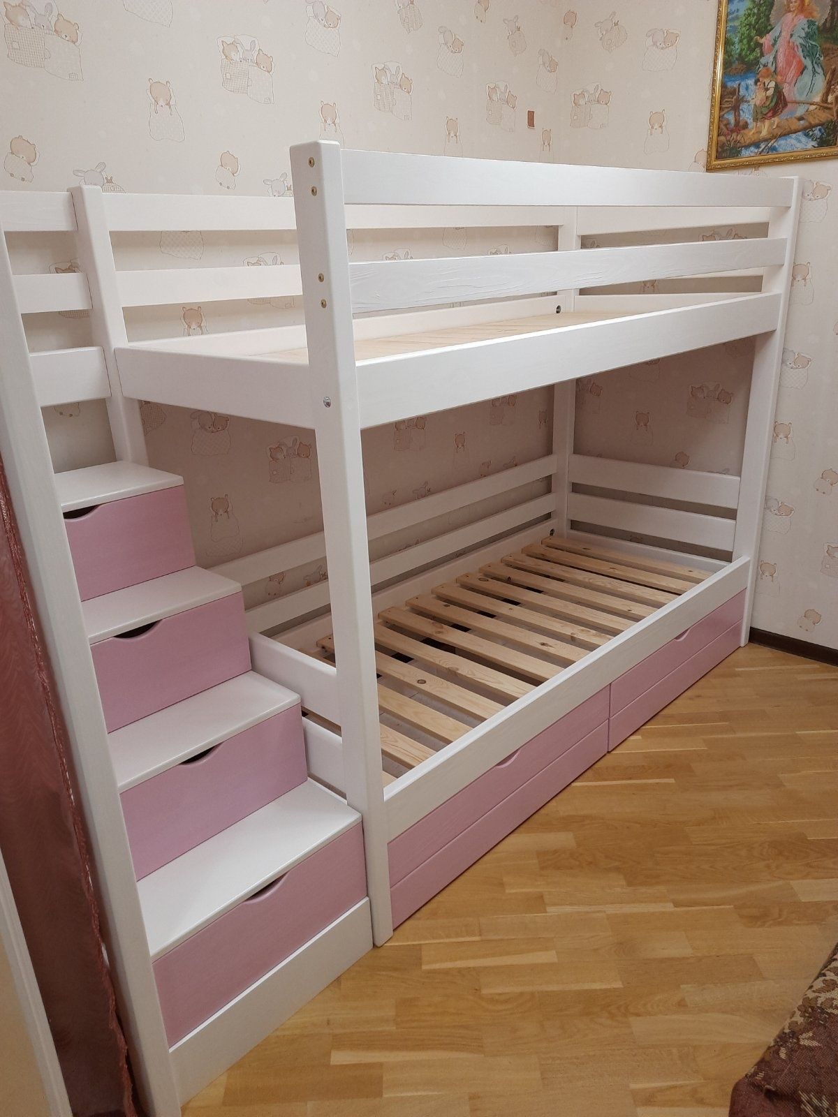 Кровать-чердак(ліжко-горище), двоярусная кровать, двохярусне ліжко