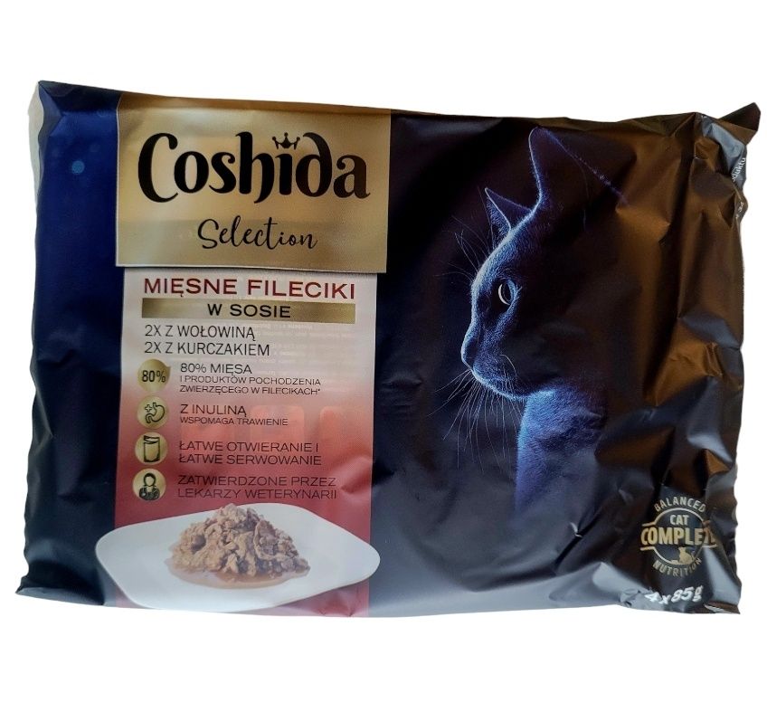 Mokra karma 40szt mix coshida dla kota