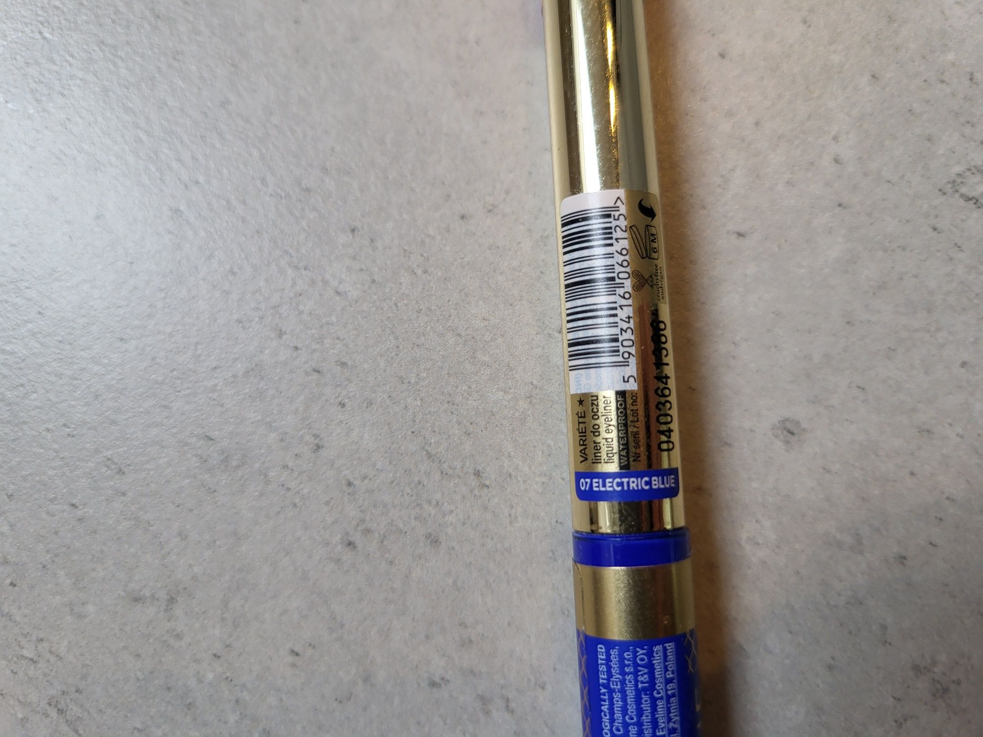 Eyeliner Eveline Cosmetics Variete 07 electric blue niebieski