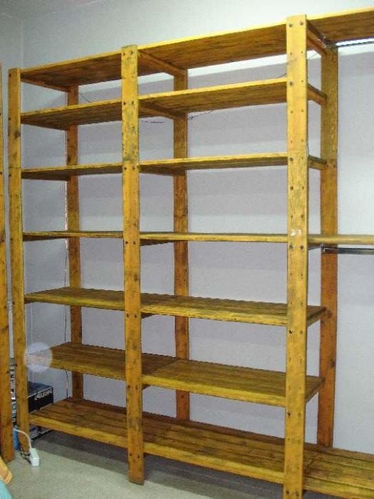 Meble sklepowe drewniane Regały półki