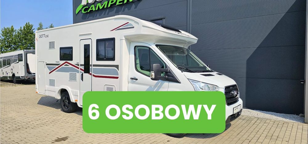 Giottiline SIENA 386 PREMIERE EDITION NOWY TRANSIT SYSTEM SYNC 4 RAPIDO gr.  długość: 6.99m 6 OSOBOWY Asystenci kierowcy ZIMOWY pakiet PREMIERE