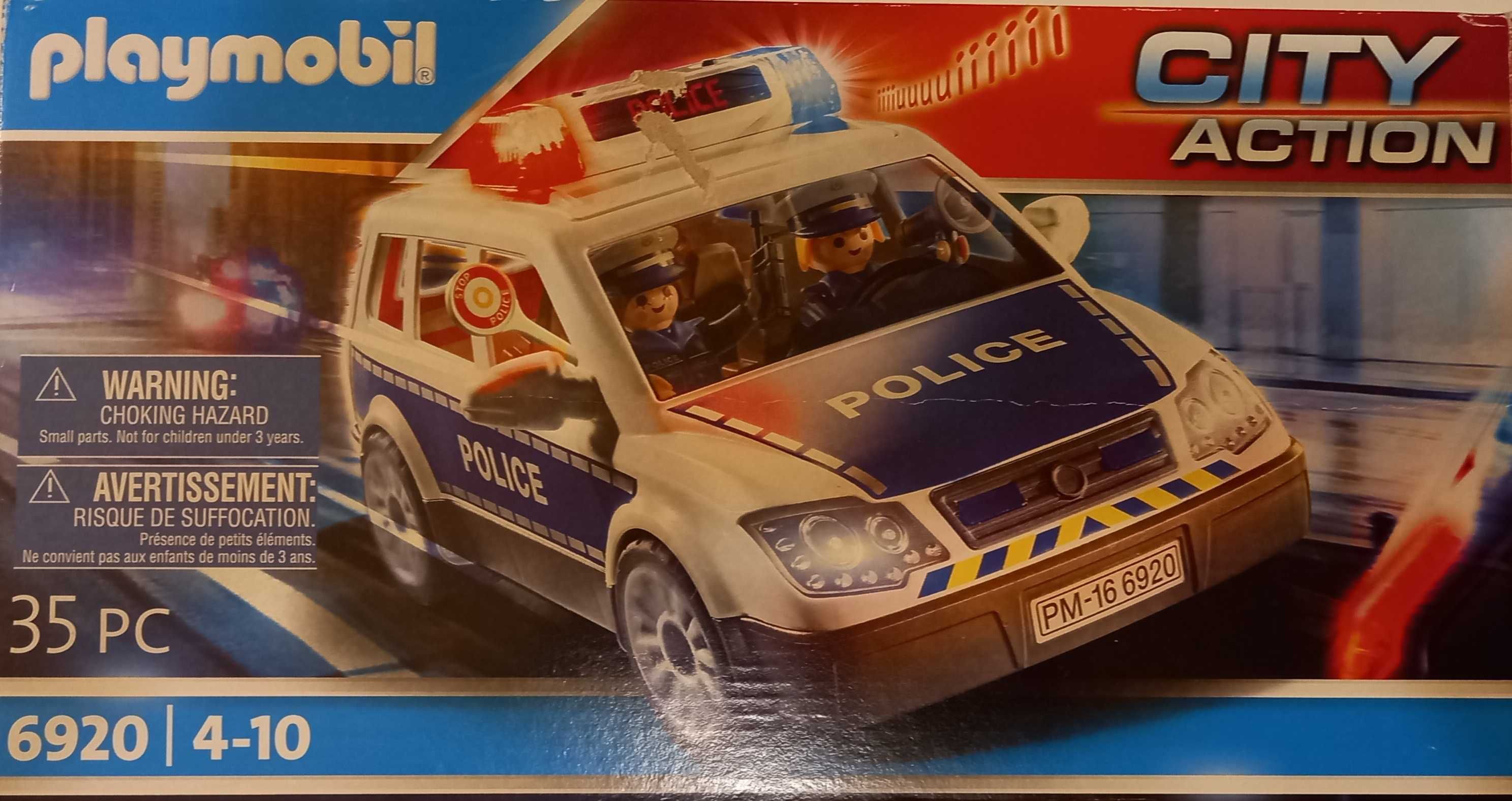 Playmobil samochód policja zestaw 6920 City Action jak nowy dźwięk