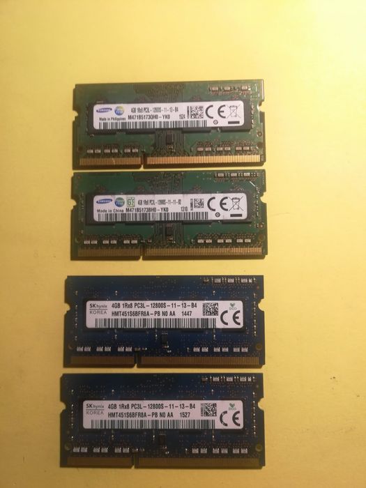 ddr3 4gb sodimm  ddr3L 1600 1.35v оперативна пам'ять до ноутбу