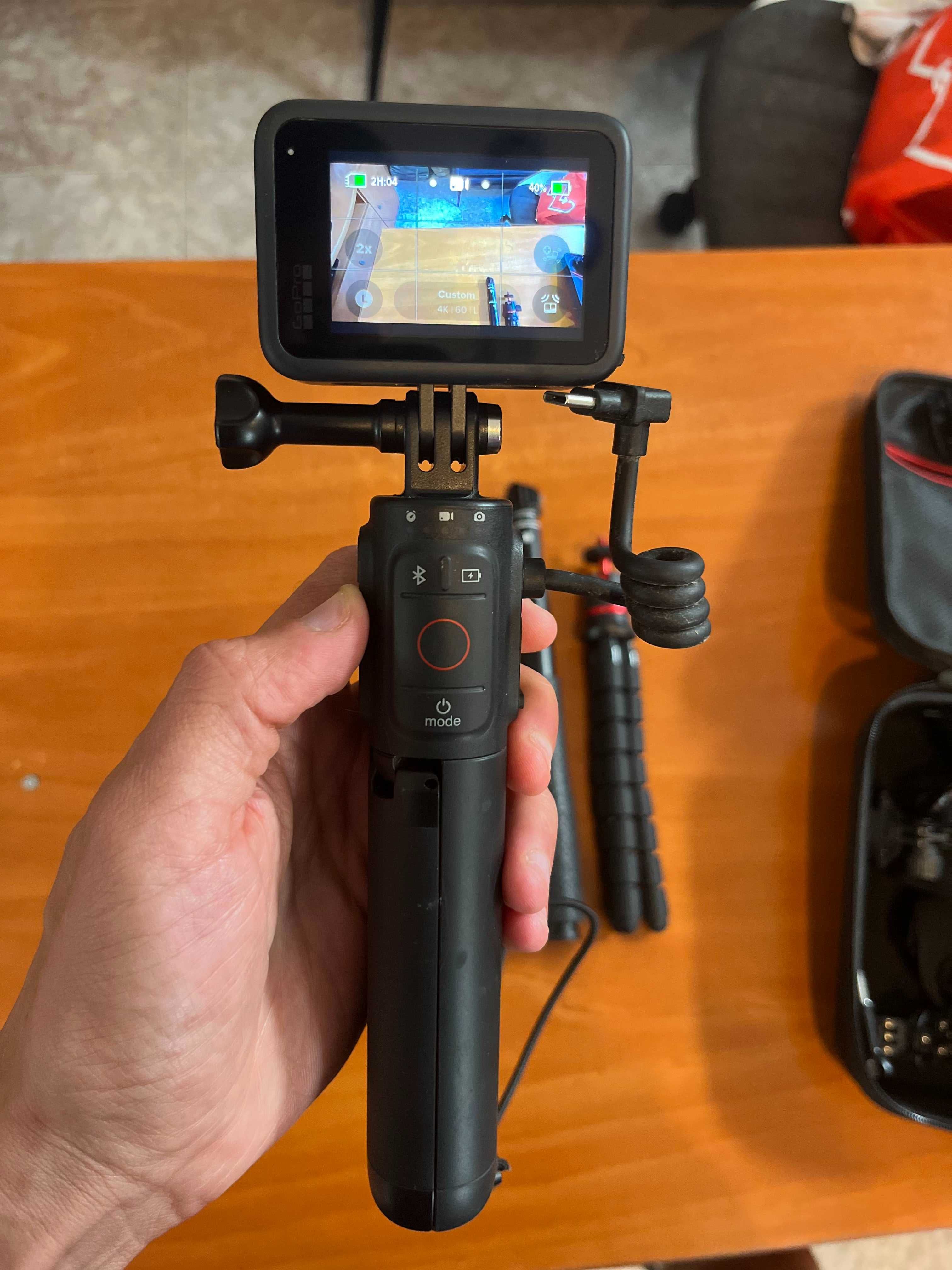 GoPro Hero 11 with Volta grip and various accessories