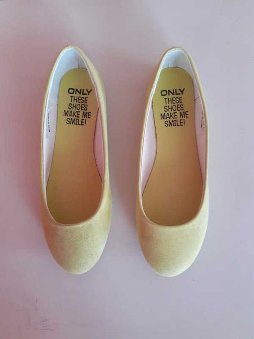 Nowe baleriny balerinki buty płaskie letnie żółte limonkowe Only 37