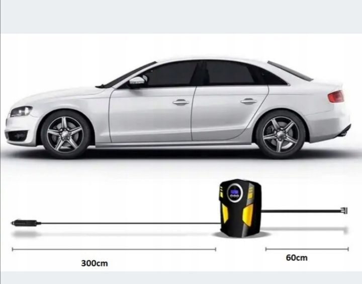 KOMPRESOR SAMOCHODOWY  sprężarka elektryczna yd-787 LED LCD 12V