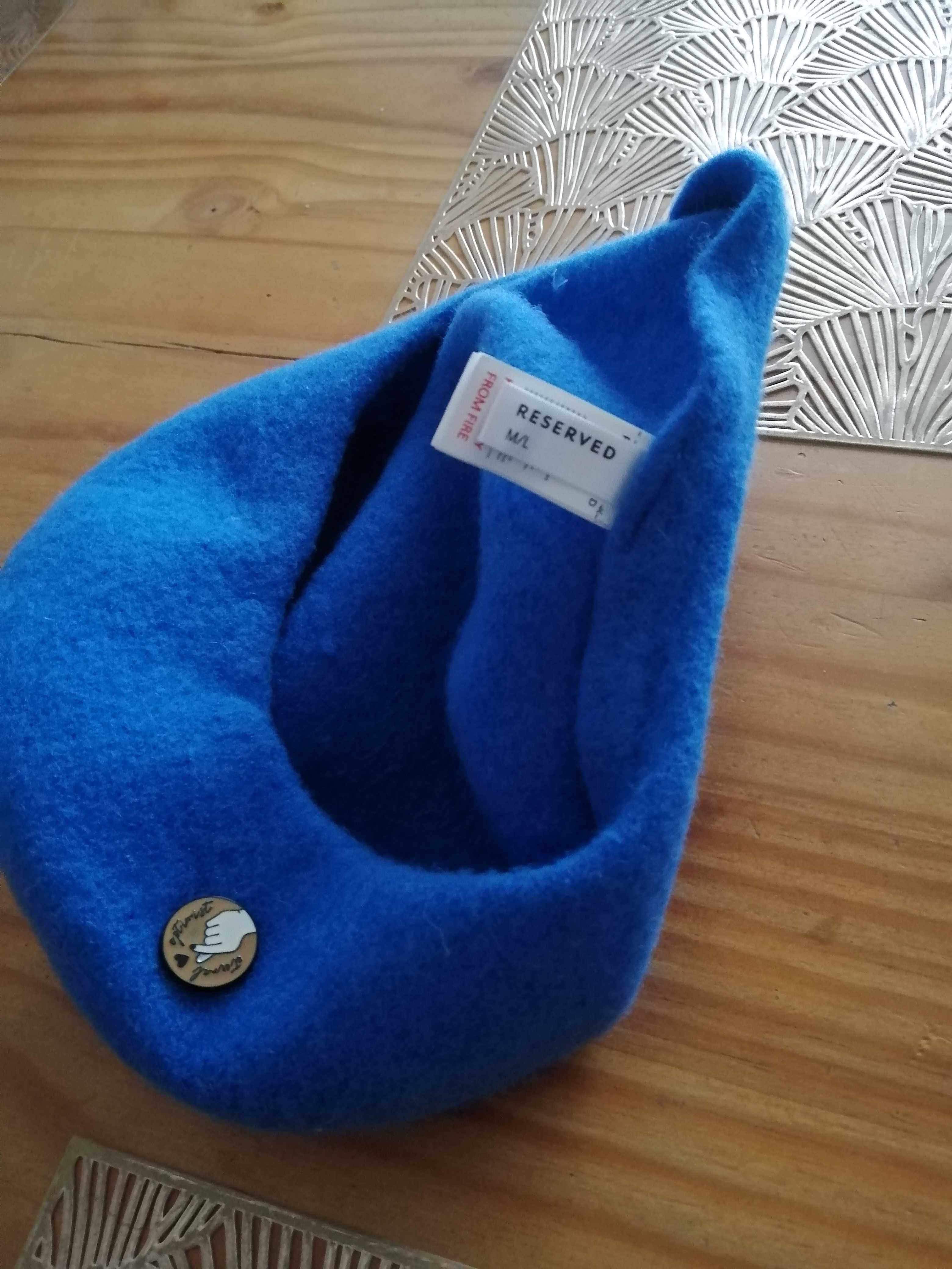 Reserved beret niebieski