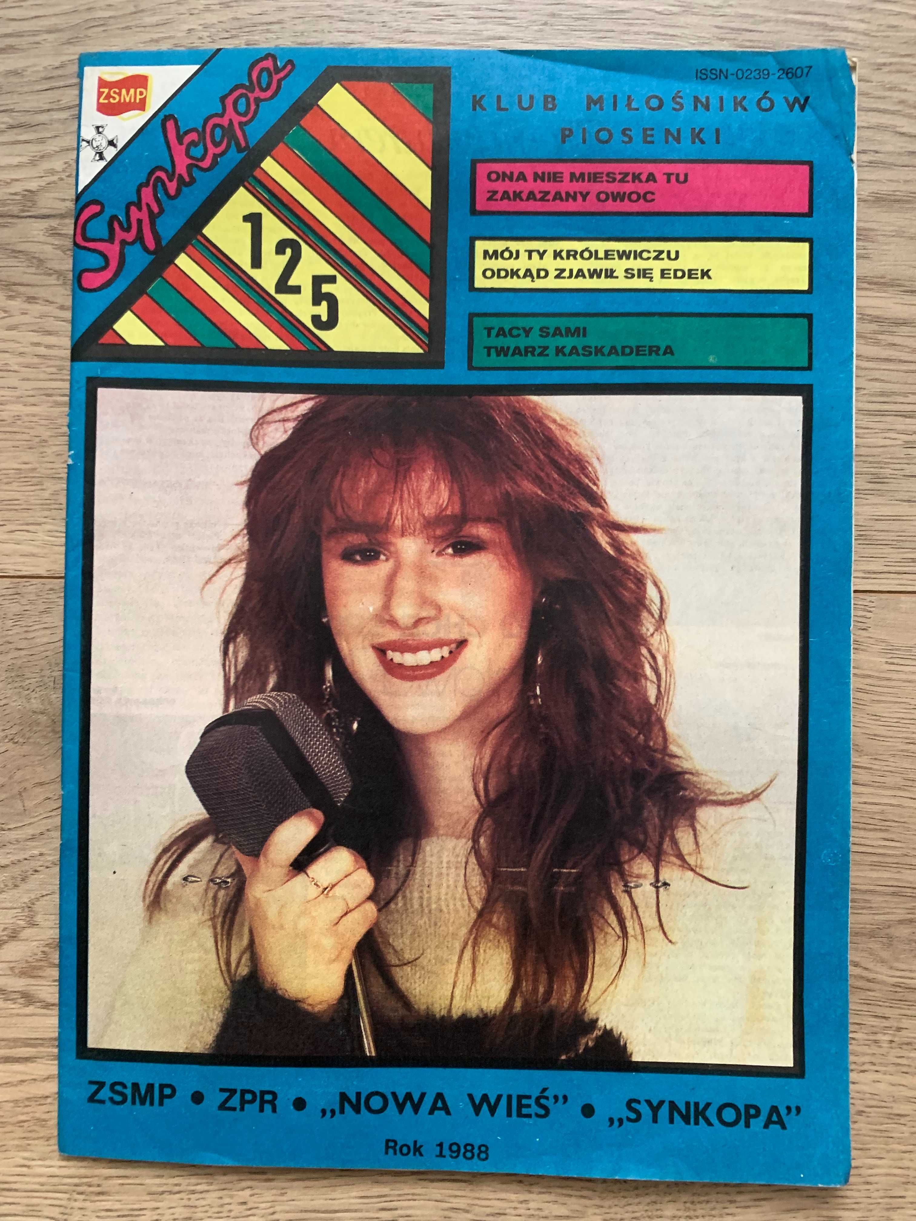 Czasopismo nr 125 Synkopa Klub Miłośników Piosenki 1988 UNIKAT