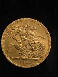Libra Ouro 1966 Elizabeth II