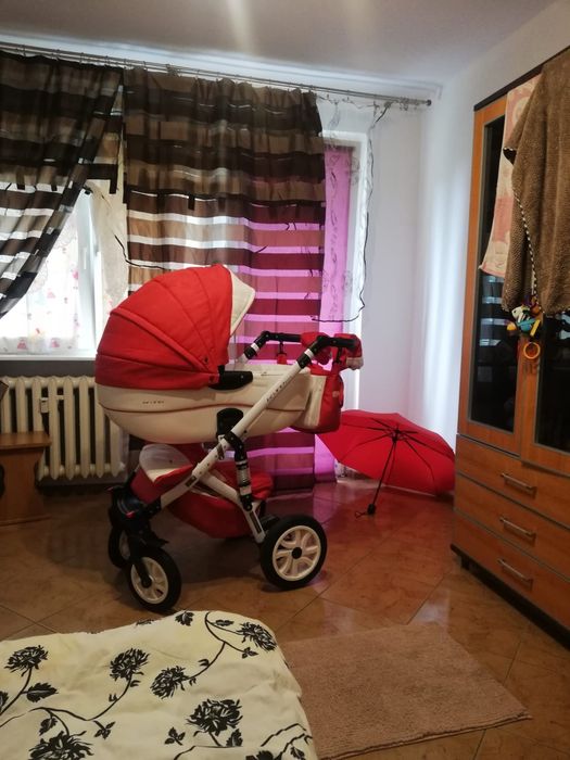 BRANO ECCO RIKO 2w1 wózek głęboko-spacerowy Sport Red
