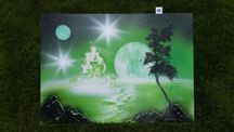 Obraz malowany sprayem 50x70 cm (Klaudia Spray Art)
