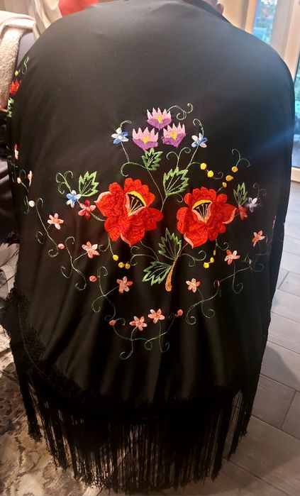 Косинка чорга з вишивкою 150х100