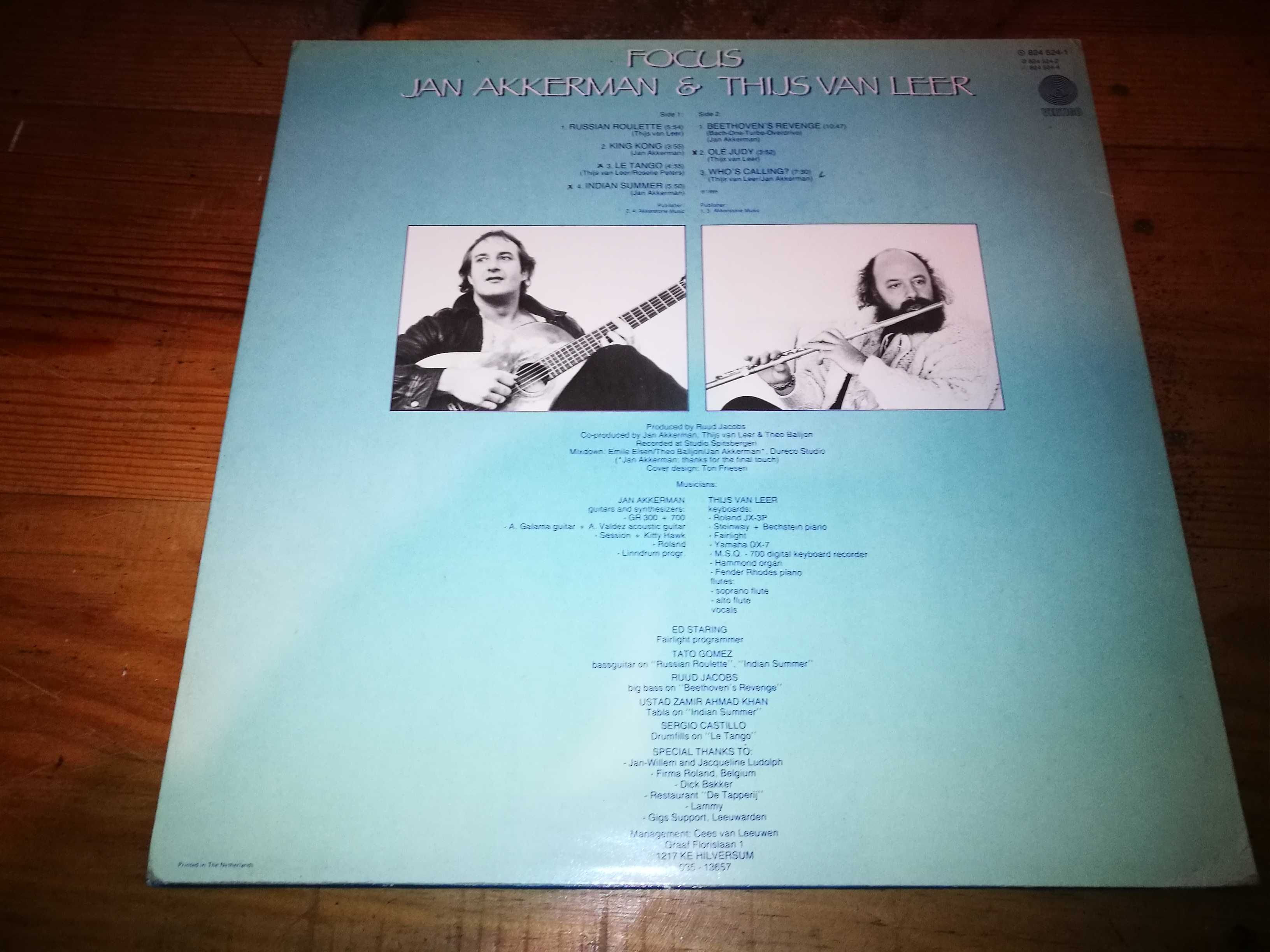 Jan Akkerman & Thijs Van Leer (Prog Rock) - Focus  LP