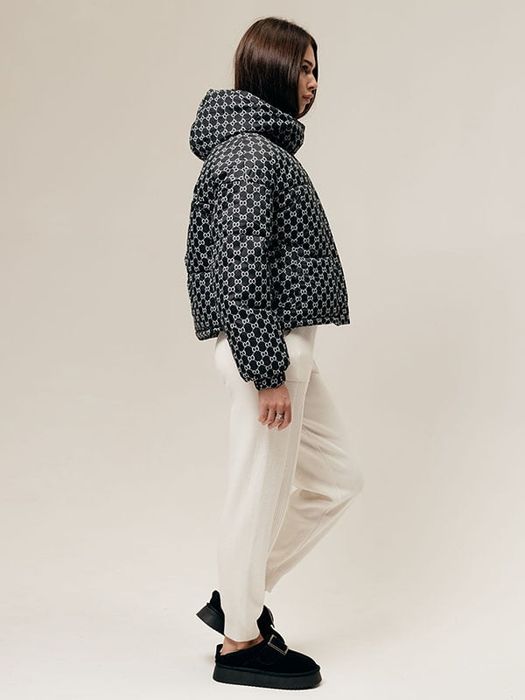 Вкорочений пуховик (куртка) під гуччі gucci , зима