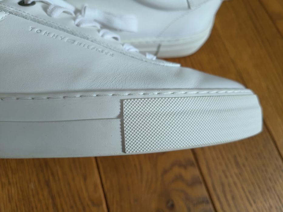 Buty Tommy Hilfiger, białe skóra