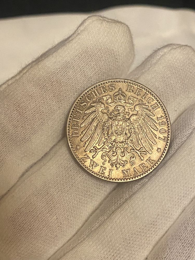 2 марки 1907 Саксония, Германская империя