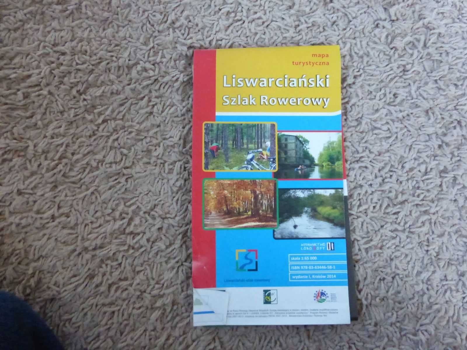 Mapa turystyczna Liswarciański Szlak Rowerowy 1:65 000