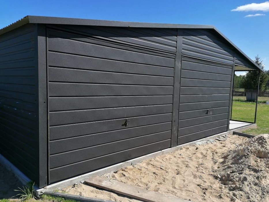 Garaż blaszany 35m2, blaszak 6x5,8, 7x5, garaże wiata - NA ZGŁOSZENIE