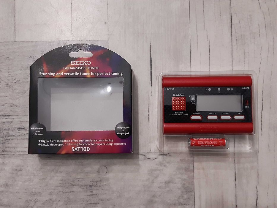 Tuner Gitarowy SEIKO-precyzyjny stroik do gitary,basu-lub dodam Gratis