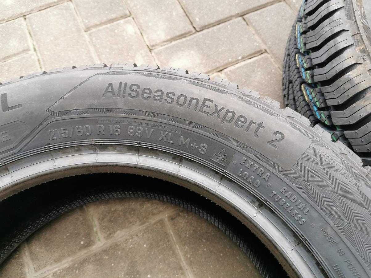 215/60 99V R16 UNIROYAL AllSeason 2025r NOWE 8mm Całoroczne Opony 2szt