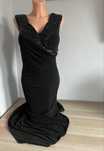 Body flirt czarna sukienka z cekinami rozmiar 32/34
