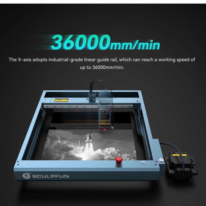Лазерний гравер Лазерний верстат гравер sculpfun SF-A9 40 В
