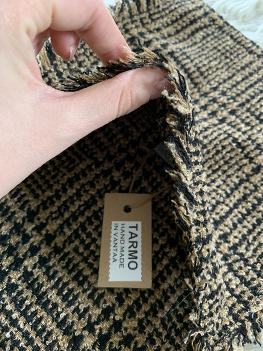 Nowy krótki szalik z sową i kieszonką, marki Tarmo handmade