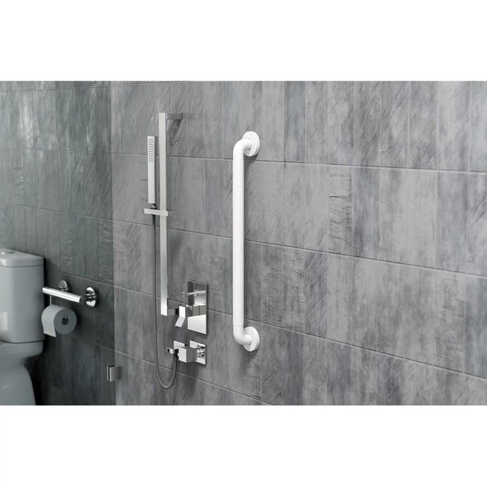 Uchwyt łazienkowy pod prysznic do wanny biały 60cm poręcz dla seniorów