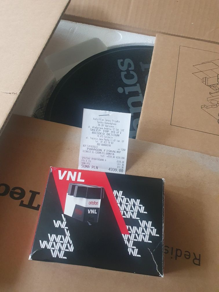 Technics sl 1200 mk7 nowy z paragonem plus system Ortofon VNL