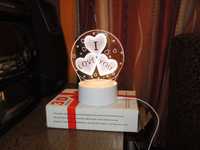 Romantyczna lampka nocna LED USB dekoracja Prezent + gratisy!!!